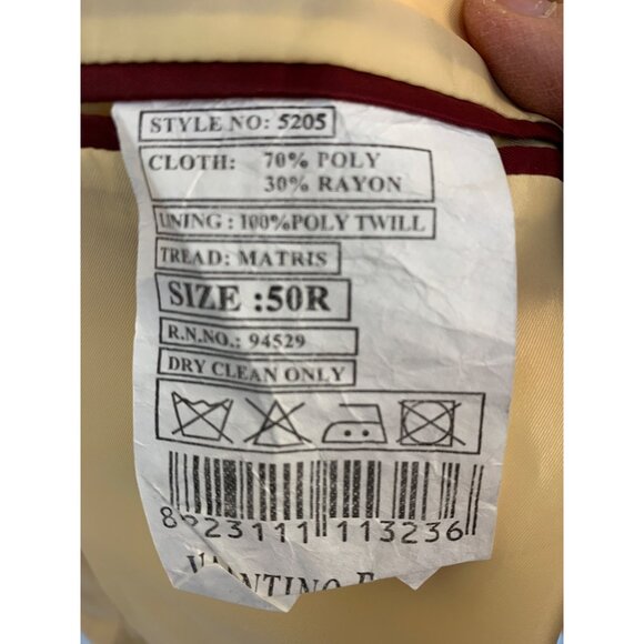 Valentino Ferrel Italy Mens 2-Piece Suit Size 50R Cuffed Pleated GUC RZ10411 - Picture 2 of 14